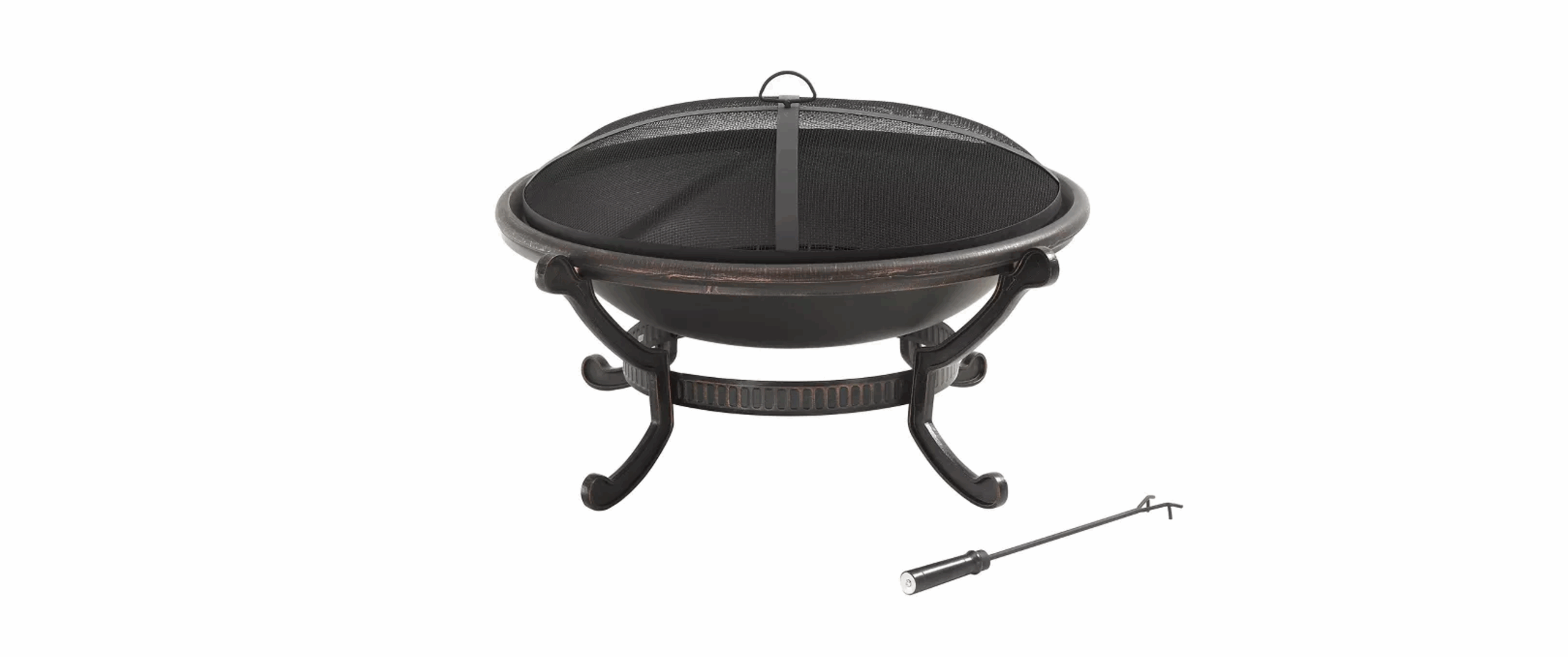 Ashland Outdoor Fire Pit, Black