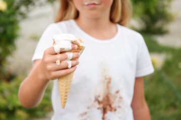How to Remove Ice Cream Stains from Clothing